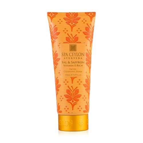 SPA CEYLON Sal and Saffron Vitamin E Enriched Facial Cleansing Foam | Gentle Cleanser | Hydrating | Skin Radiance