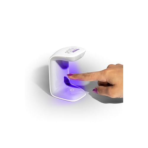 Gelish MINI Touch LED Light ? Portable & Rechargeable LED Curing Light for Soft Gel¢â Tips & Quick Gel Nail Repairs, Touch Activated, 30-Second Cure, USB Cable Included.