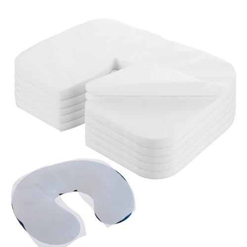 400 Count Disposable Face Cradle Covers, Medical-Grade Non-Woven SPA Face Rest Covers Non-Sticking Massage Headrest Covers for Massage Tables & Chairs(14.17 x 10.6 inches/ 36 x 27 cm)