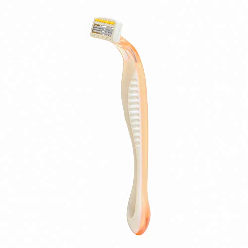 About Face Body Spa Shave 3-Blade Sensitive Disposable Razors With Coconut Oil Lube Strip, 4 Count (Pack of 2)