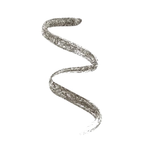 Makeup Revolution, Super Flick Liquid Eyeliner, Highly Pigmented, Silver, 0.08 fl. Oz (Pack of 2)