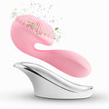 Silicon Facial Cleansing Brush - Electric, Rechargeable, Waterproof IPX7 - Rotating Magnetic Beads - 4 Function Modes - Face Massage for Deep Cleaning - Magnetic Charging Base - Ergonomic Handle