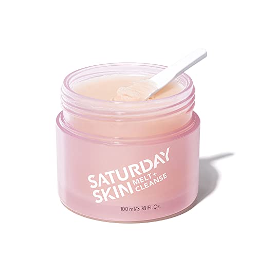 Saturday Skin Facial Melt Balm and Foam Cleanser Value Bundle for Makeup Remove Face Wash with Natural Ingredients
