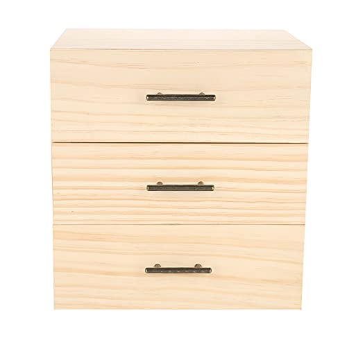 Essential Oil Storage Box - 90 Slots Three-Tiered Wooden Organizer for Oil Bottles, Essential Oil Holder, Large Capacity Cosmetic Travel Case