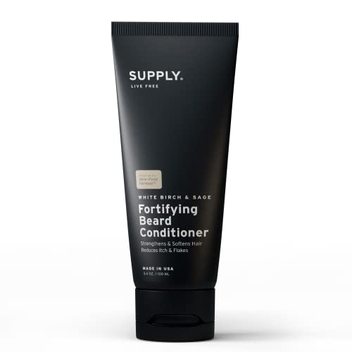 Supply Fortifying Beard Conditioner ? Fast-Absorbing, Plant-Based Formula to Soften, Strengthen & Nourish Beard and Skin ? Supports a Healthier, Softer Beard ? 3.4oz