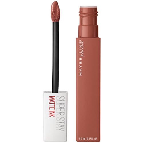 MAYBELLINE Super Stay Matte Ink Liquid Lipstick Makeup, Long Lasting High Impact Color, Up to 16H Wear, Ground-Breaker Maple Leaf Red and Amazonian Nude Brown, 1 Count Each