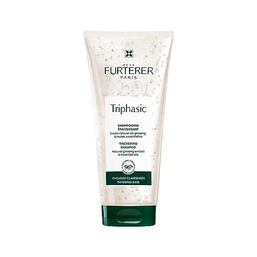 Rene Furterer TRIPHASIC Thickening Shampoo ? For Thinning Hair ? Improves hair density & strength ? Scalp Nutrition ? Rosemary Oil - For Men & Women - Color Safe