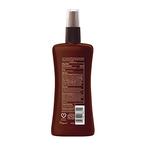 Hawaiian Tropic Island Tanning Lotion Sunscreen SPF 4 Twin Pack and Tanning Oil Spray Sunscreen SPF 6
