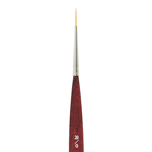 Princeton Velvetouch Mini Liner Brush, Synthetic, Short Handle, Size 20/0 inch, 1 Count