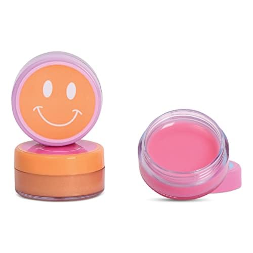iscream Choose Happy Smiley Face Scented Classic Pot Style Set of 3 Lip Balms