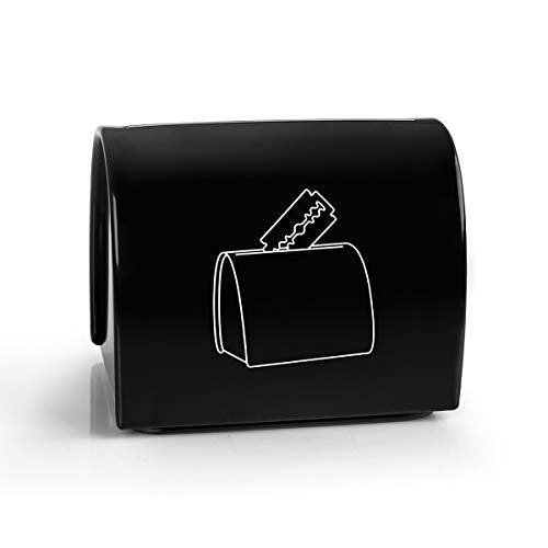 QSHAVE Blade Disposal Case Safe Storage Bank for Used Safety Razor Blades 2 PCS