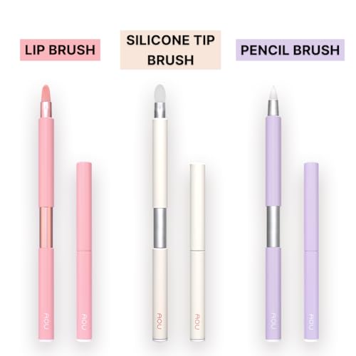 AOU PENCIL BRUSH Compact & Retractable Design for Easy Carry with Pointed Tip for Various Uses, Valentine's Day Gifts for Woman
