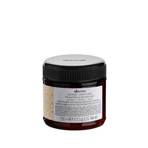 Davines Alchemic Conditioner Golden, Color Depositing Cream for Golden Blonde & Honey Hair - Intensifies & Hydrates Warm Blonde Tones with Jojoba Oil, 8.45 Fl Oz