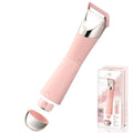 Dermave Bikini Shaver- IPX7 Waterproof & Painless Electric Razors for Beauty, Pubic Hair, Face, Legs & Underarms-Portable Cordless Bikini Trimmer for Women(Pink-Storage Bag)