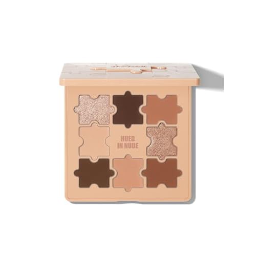 SHEGLAM 8-Color Shimmer Matte Eyeshadow Palette Smooth Blendable Jazy Jigsaw Eyeshadow Palette-Hued in Nude