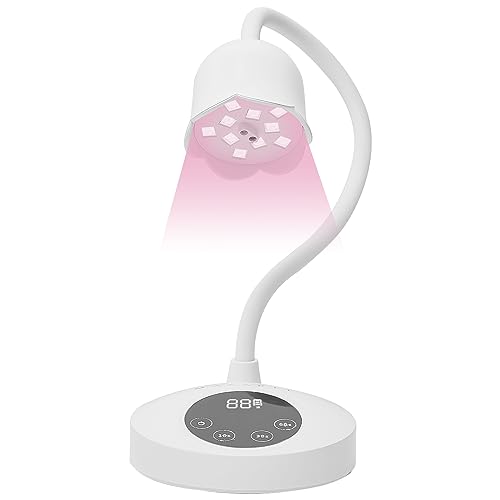 Makartt UV Nail Lamp Luminoza 10W Rechargeable LED Light with Sensor for Acrylic Nail Bundle with Nail Charm Nail Rhinestone Glue Kit 15ml Gel Nail Glue with Nail Preals Rhinestone Gems