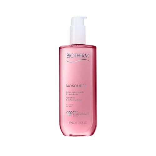 Biotherm Biosource Hydrating & Softening Toner for Dry Skin with Biotech Plankton, Cleanses, Exfoliates & Softens Dry Skin, Anti-Pollution Toner, 6.7 Fl. Oz.