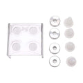 DIY Lipstick Mold, 9mm Handmade Lipstick Mould Lipstick Filling Tube Silicone Lip Balm Mold Crafts Tool(9mm Four Holes)