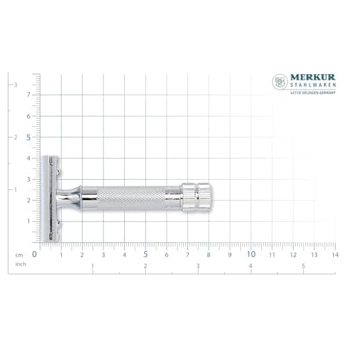 Merkur Mk34c Double Edge Razor with Heavy Duty Short Handle