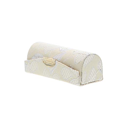 Pale Yellow Elegant Ladies Lipstick Case with Mirror Purse Holder Set of 2