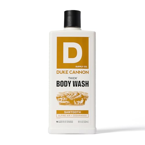 Duke Cannon Supply Co. THICK High-Viscosity Body Wash for Men the Scent Seeker Variety 4 Pack - Premium Ingredients, Plant-Based Thickeners, Superior Lather, Natural Exfoliate, 17.5 Fl Oz (4 Pack)