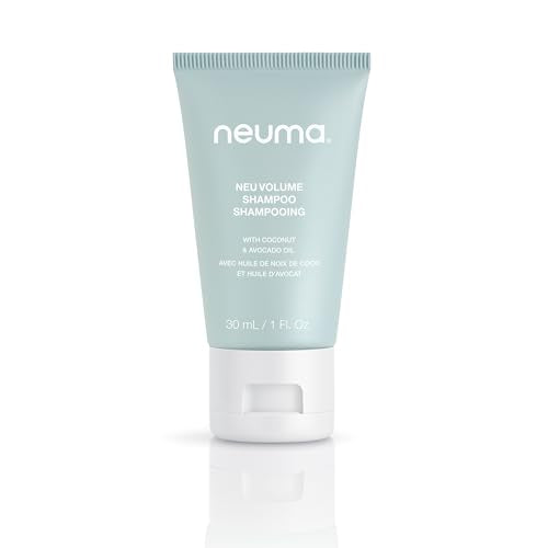 Neuma Neu Volume Shampoo 1 Fl. Oz. Fennel, Ylang Ylang, Patchouli, and Vanilla Scent, Travel Size Sulfate Free Shampoo