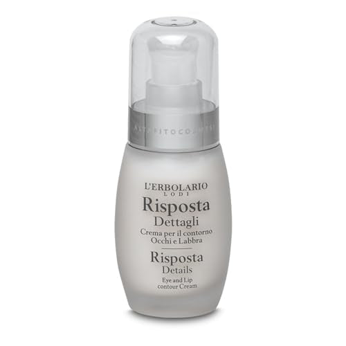 L'Erbolario Risposta Details Eye and Lip Contour Cream, 1 oz, Firming Eye Cream, with Shea Butter, Moisturizing and Nourishing, Cruelty-Free