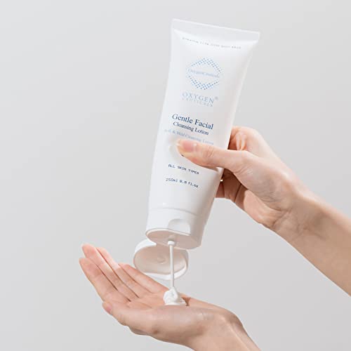 OxygenCeuticals Gentle Facial Cleansing Lotion ? Hydrating Cleanser for Sensitive & Dry Skin, Removes Makeup Residue & Impurities Without Greasy Feel, Enriched with Botanic Oils 8.8 fl.oz (250ml)