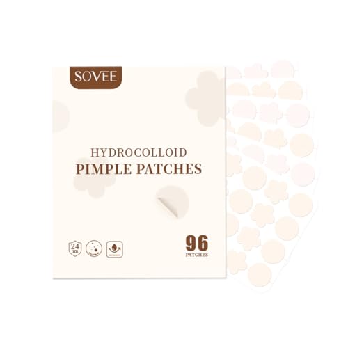 Pimple Patches for Face (96 Count) ? Invisible Hydrocolloid Acne Patches with Tea Tree & Salicylic Acid ? Waterproof Zit Stickers for Overnight, Makeup & Sensitive Skin