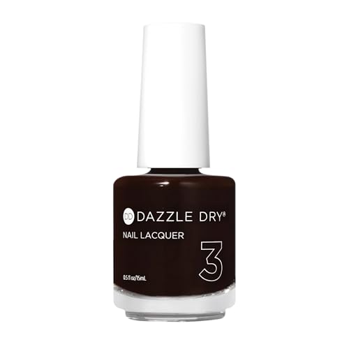 Dazzle Dry Nail Lacquer (Step 3) - Forbidden Passion - A sexy near-black raisin purple. Full coverage cream. (0.5 fl oz)