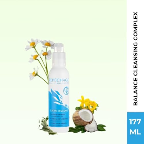 Repechage T-Zone Balance Cleansing Complex ? Hydrating Facial Wash with Squalane, Coconut Oil, Chamomile & Aloe Vera ? Soap-Free, Paraben-Free ? for Oily, Combination & Sensitive Skin, 6 oz