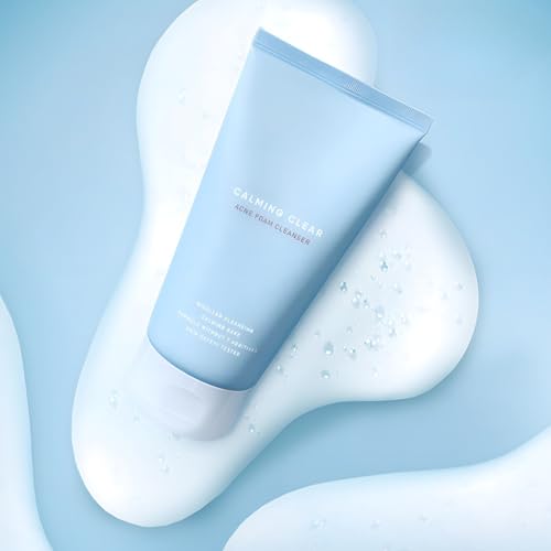 Leaders Calming Clear Acne Foam Cleanser ? Gentle Deep Cleanser for Acne-Prone Skin, Acne Skin Care, Calms Redness & Irritation, Controls Excess Sebum & Exfoliate Dead Skin Cells 150ml (5.07 oz)