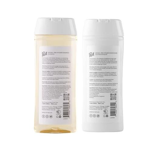 Prell Sesame + Pro-Vitamin Shampoo & Conditioner for Thinning Hair, Color Safe, Volumizes & Restores 13.5 fl. oz.