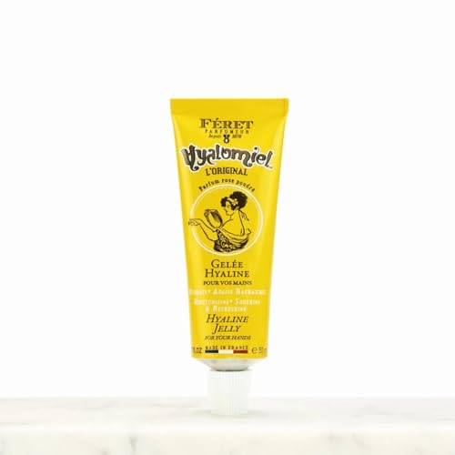 F?ret Parfumeur Le Hyalomiel Gel Moisturizer ? Rose Poudr? ? Hydrating Skincare with Organic Honey ? Soothing Gel for Dry, Cracked Hands, Feet & Skin ? Made in France ? 50ml / 1.7oz