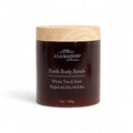 A LA MAISON Earth Body Scrub ? White Tea & Rose ? Natural Pumice Scrub with Shea Butter & Olive Oil ? Gently Exfoliates & Softens Skin ? French Formula ? Plant-Based ? 7 oz ? Amber Collection