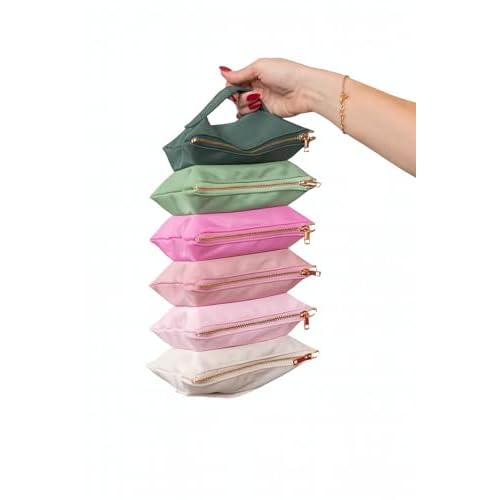 TWIST ME PRETTY Accordion Organizer Bag, Strong Stain-Resistant Fabric, 6-Compartment Design, 4 x 7.25 inches