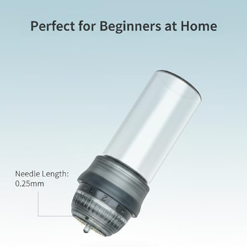 Micro Infusion Needles System for Face Skin Care, 0.25mm Microneedling Derma Roller Stamp Serum Applicator for Women & Men