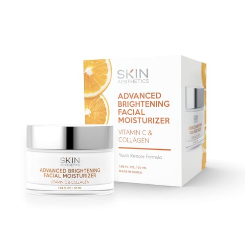 Vitamin C & Collagen Face Moisturizer - Anti-Aging, Hydrating, Fine Lines & Wrinkles, Brightening - Dermatologist Tested Korean Skincare - Clean Beauty, Cruelty-Free - Duo Pack
