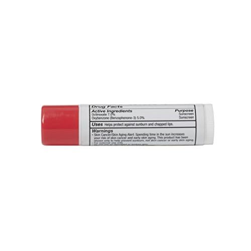 Quantum Health SuperLysine+ Lip Sunscreen Coldstick|Strawberry|Herbal Lip Balm|Soothes, Moisturizes, and Protects Lips from the Sun|SPF 21|0.17 Ounce Stick