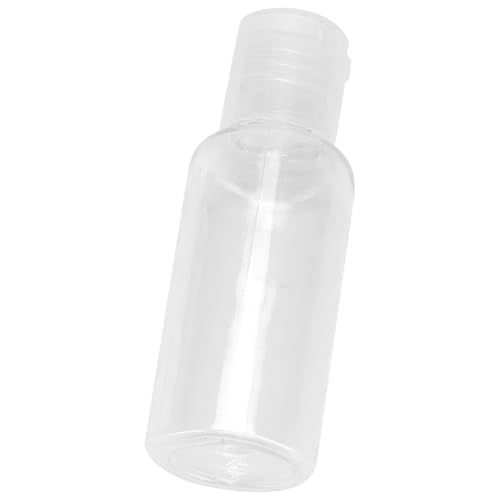 120 PCS 1oz/30ml Clear Empty Travel Bottles, Round Empty Bottles with Flip Cap, Plastic Sample Bottle Container for Shampoo Lotions Shower Gel Makeup