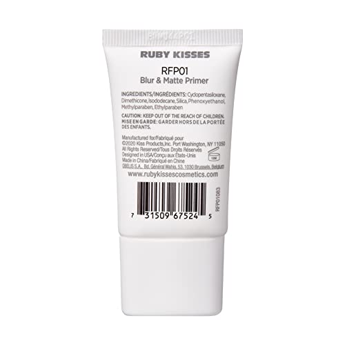 Ruby Kisses Matte Face Primer - Blur & Pore Minimizer, Natural Matte Finish, Shine Control for Oily Skin