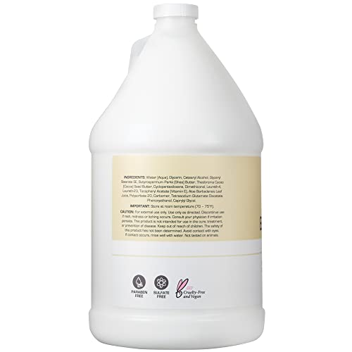 Ginger Lily Farms Club & Fitness Soothing Butter Lotion for Dry Skin, 100% Vegan & Cruelty-Free, Fragrance Free, 1 Gallon (128 fl oz) Refill (Pack of 2)