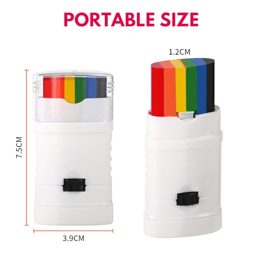 4pcs Rainbow Face Paint Stick,LGBT pride flag color Face Body paint for Pride Month Party Celebration,Parades