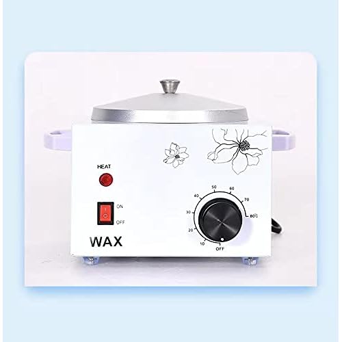 Single Pot Wax Warmer, Professional Electric Wax Heater Machine Facial Skin SPA Equipment with Adjustable Temperature Set