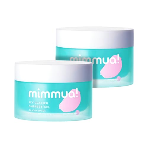 Ice Sorbet Soothing & Cooling Face Moisturizer | Non-Comedogenic Gel Cream for Fungal Acne | Pore Minimizer for Face Under | Makeup Primer | Niacinamide & Silica for Sebum Control | Pack of 2