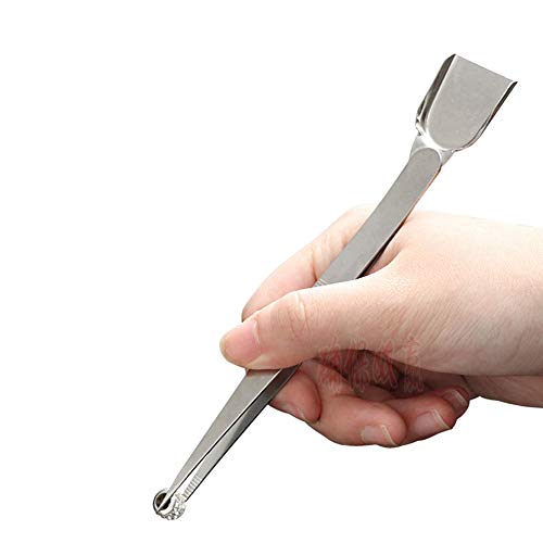 2 Pieces Stainless Steel Diamond Tweezer with Scoop Handy Tweezer Jewelry Gems Pick Up Beads Tools