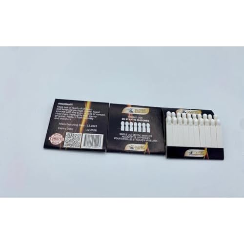 Styptic Sticks for Razor Nicks - 24 Pack (480 Stix) Stops Bleeding Shaving Accessories for Men & Women | Disposable, Sanitary, & Fragrance-Free | Ideal for Barbers, Salons, Travel or Personal