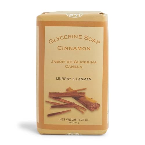 Lanman & Kemp Cinnamon Soap Bar 3.35 Oz - Jabon De Glicerina Canela (Pack of 3)