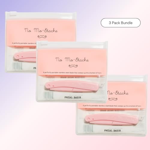 No Mo-Stache Facial Razor Bundle x 3