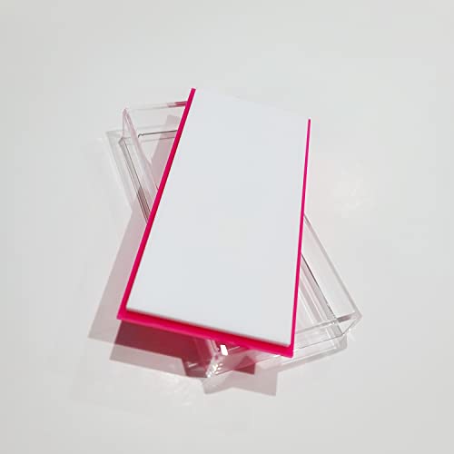 Acrylic Lash Tile Storage Box With Cover - Washable and Reusable - Perfect for Classic, Volume, and Mega Volume Lashes